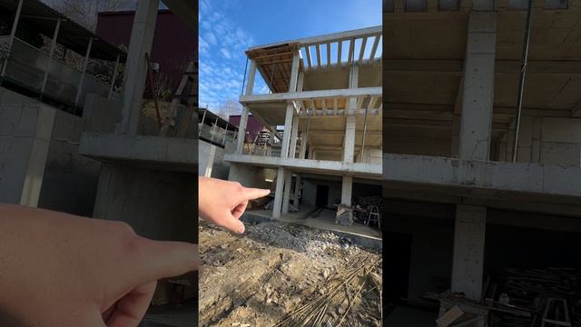 Возвели монолитный каркас 3-х этажного красавца дома🏠 #строительство #строительствосочи смотреть онлайн