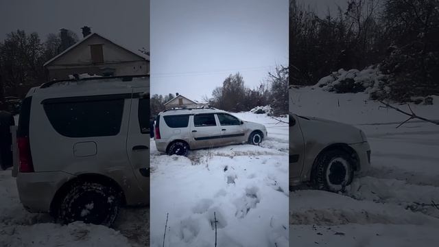 Тестируем самоблокирущийся дифференциал Лада Ларгус по сугробам. Часть 2. Ларгус по снегу. Самоблок