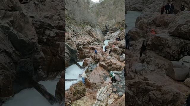 Гранитный каньон на реке Белой в Адыгее.