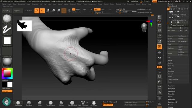 Скульптинг Дракона в Zbrush. Часть 2 - Туловище.