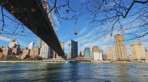 🗽 Нью-Йорк - остров Рузвельта, Манхэттен и мост Куинсборо (2024) 4K