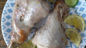 Индюшиные голени в мятно-грейпфрутовом маринаде