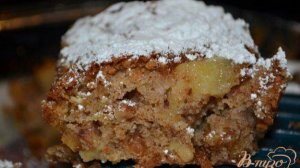 Яблочный брауни