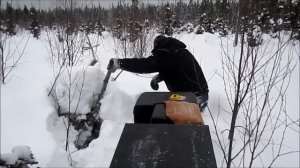 Мотобуксировщик УРАГАН ВОЛК, 1 место, снег до пояса, Республ. КОМИ