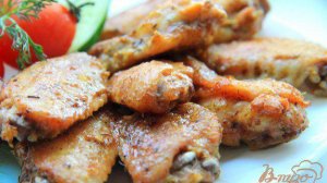 Куриные крылышки в маринаде с аджикой