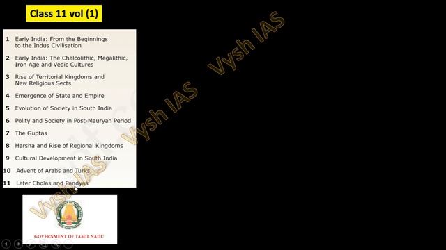 TAMIL NADU HISTORY TEXT BOOK | VYSH IAS FREE LECTURES FOR UPSC | UPSC FREE CLASSES | VYSH IAS