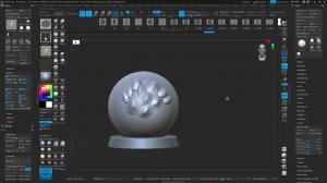 Кисть с чешуей рептилии для Zbrush