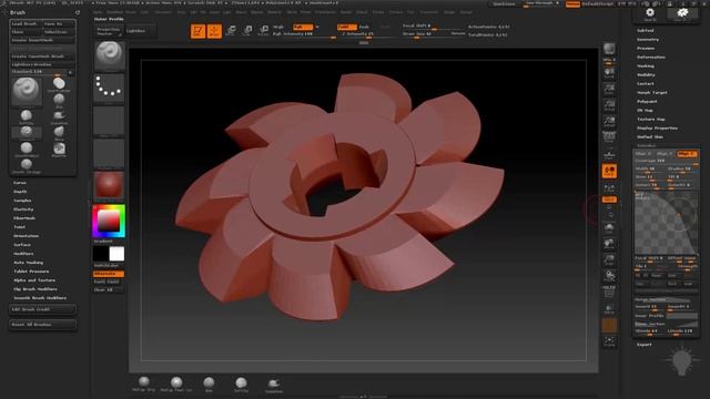 Введение в Zbrush _ Расширенные примитивы урок 10