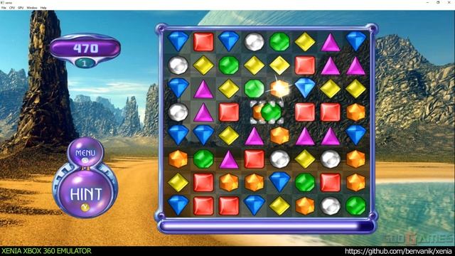 Xenia Xbox 360 Emulator - Bejeweled 2 Deluxe Ingame!