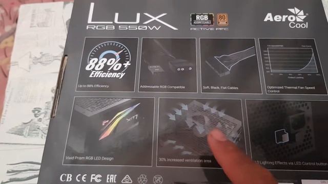Power Supply AeroCool Lux 550w RGB | Rekomendasi PSU PC 500 Ribuan смотреть онлайн