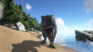 Играю в Ark: Survival Evolved не удачная  охота на Тираннозавра