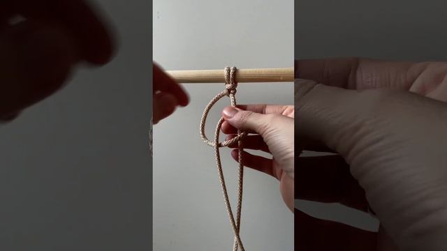 Самый простой узел макраме #макраме #macrame #мастерклассмакраме #урокимакраме
