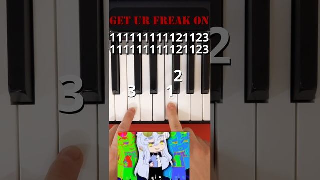 Best Piano video✨ Get Ur Freak On [easy play tutorial]
