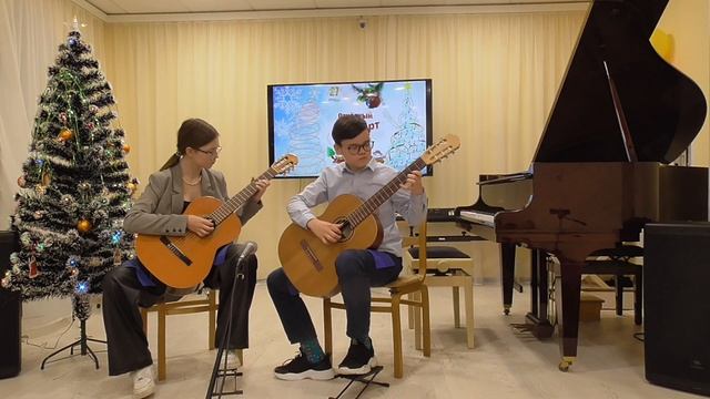 РНП "Утушка луговая" - Курчанов Кирилл и Колонина Валерия (гитара), 27-12-2023