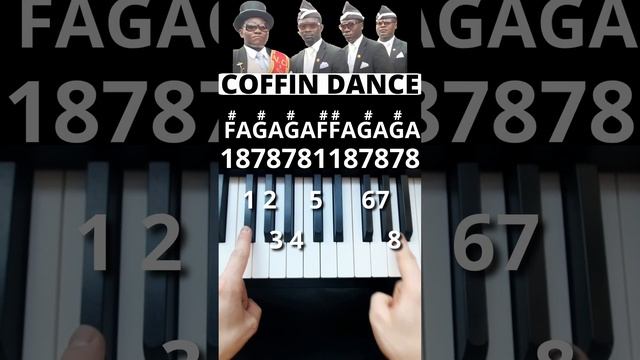 Coffin Dance⚰️Easy Piano Tutorial With Numbers