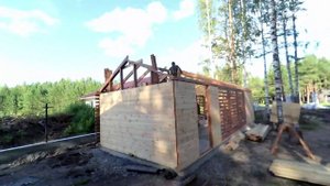 Возведение беседки по каркасной технологии. Неделя за 2 минуты