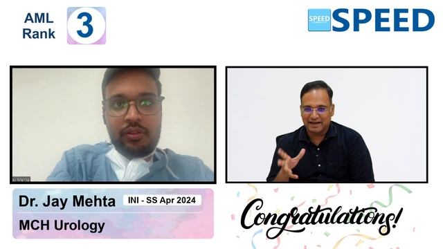 3rd Rank AML, MCH Urology, INISS April 2024, Dr.Jay Mehta., #inisspreparation смотреть онлайн