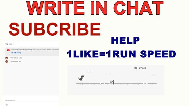 Playing Chrome Dinosaur game, every like makes it Faster FOR 1 YEAR (World Record 365days смотреть онлайн