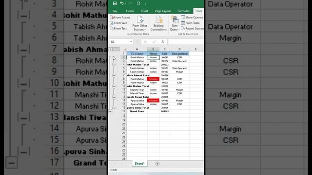 How to summarise the data without Pivot Table #exceltutorial #callcenter