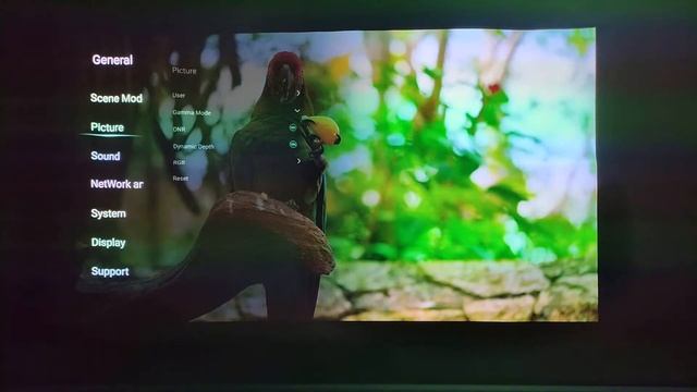 Меню 4к Ультракороткофокусного проектора ChangHong D5u смотреть онлайн