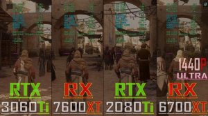 RTX 3060Ti vs RX 7600XT vs RTX 2080Ti vs RX 6700XT // PC GAMES BENCHMARK TEST ||