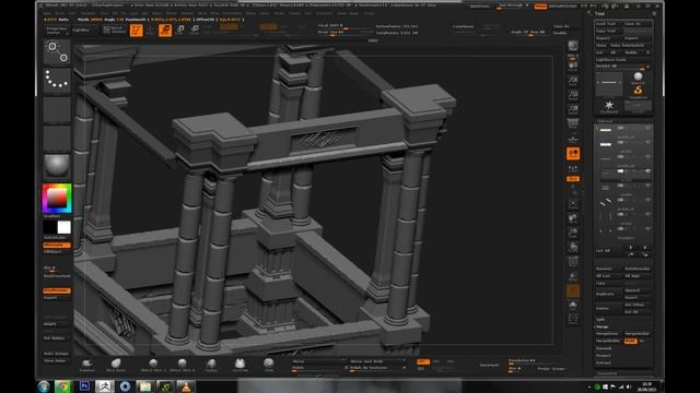 Architecture ZBrush IMM (Timelapse)