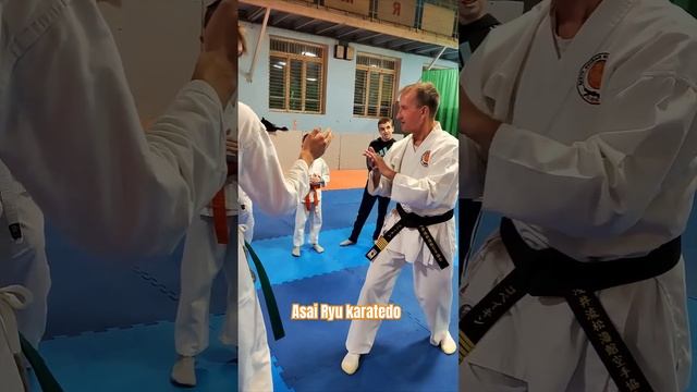 Отработка скорости и быстроты реакции. #каратэ #asairyu #karate