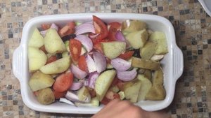 Овощное соте в духовке.