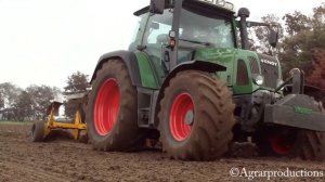 Fendt Farmer 412 vario + 2 furrow Panter Plough - G.J. Kramer en Zn.