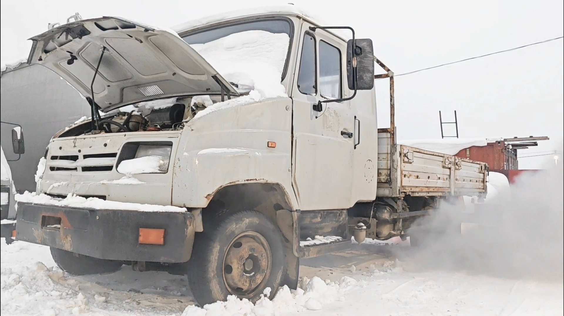 Холодный запуск Д245 после долгого простоя. ЗИЛ БЫЧОК со спалкой. ТНВД motorpal смотреть онлайн
