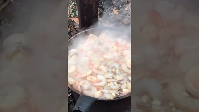 Shrimp, fried. Креветки, жареные.