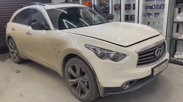 Infiniti QX 70 - установка biled модулей смотреть онлайн