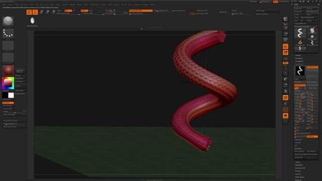 지브러쉬 3가지 스킬 -ZBRUSH DRAGON SCALES- (720p)