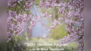 "Весна, она опять в разгаре" - стихи о природе - поэт Нина Игнатова