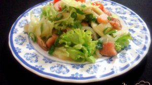 Салат из копчёной горбуши