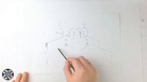 ИЗО 4 класс Новгород. Псков. Владимир. Суздаль. Москва. Видеоурок. Пейзаж углем, #suzdal, #charcoal