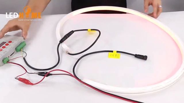 DMX 512 neon light connection controller displays the neon light effect смотреть онлайн