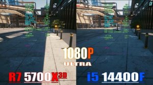 INTEL i5 14400F vs RYZEN 7 5700X3D || PC GAMES BENCHMARK TEST ||