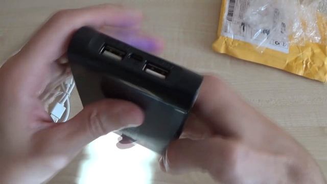 Power Bank 12000мА/ч посылка с AliExpress смотреть онлайн