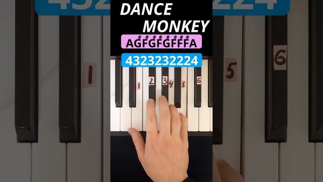 Dance Monkey On Piano(Part5)Easy piano tutorial #shorts #pianotutorial #piano