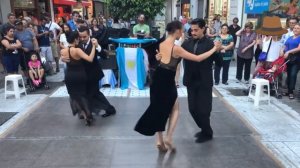 Argentina  Tango, salsa dancing on the streets. Buenos Aires 2019