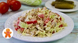 Простой, красивый и вкусный ✧ Салат с пекинской капустой