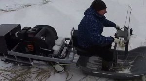 Экстремальные прыжки на мототолкаче  Опасно! Не повторять! Погрузка мотобуксировщика в прицеп 3.5 м