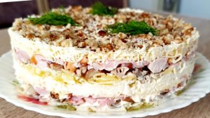 САЛАТ "МЕЧТА" С КУРИЦЕЙ И ГРИБАМИ// БЕСПОДОБНЫЙ САЛАТ// ПРОСТОЙ РЕЦЕПТ