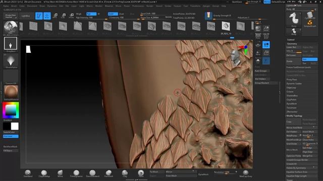 How to Create a Dragon Torso in ZBrush