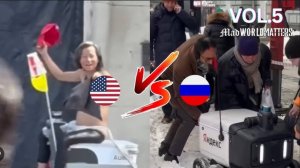 США vs Россия : Как относятся к РОБОТУ Доставщику ?