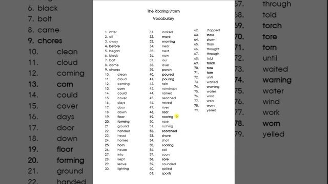 BOOK 7 THE ROARING STORM VOCABULARY FOCUS PHONICS смотреть онлайн