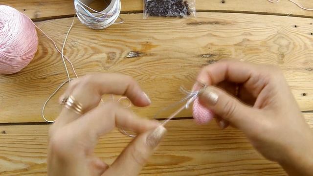 Мишка амигуруми крючком
