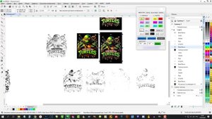 Цветоделение на черном фоне для шелкографии в CorelDRAW