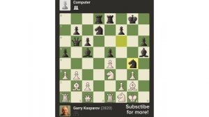 Гарри Каспаров против компьютера Нью-Йорк (США) 1997